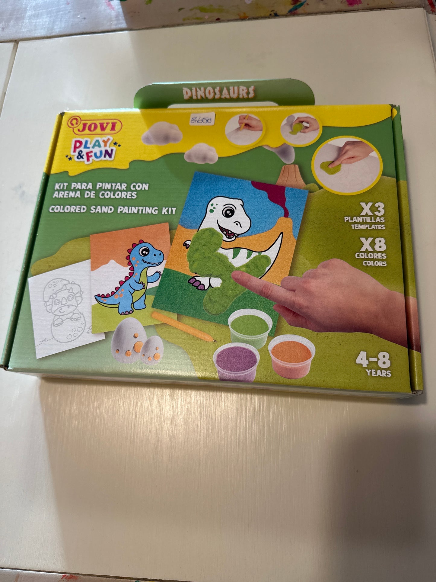 Play & Fun - Sandmálunarsett risaeðlur