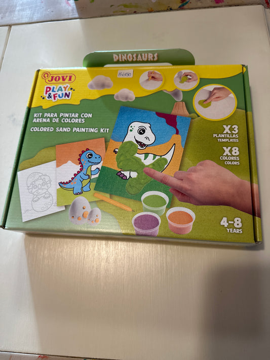 Play & Fun - Sandmálunarsett risaeðlur