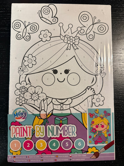 Málað eftir númerum Moxy