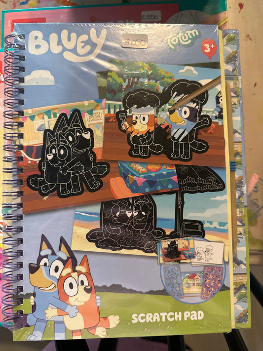 Bluey föndurbók/skafbók